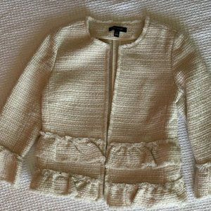 Ann Taylor Loft Blazer - Cream - Fun/Preppy Details